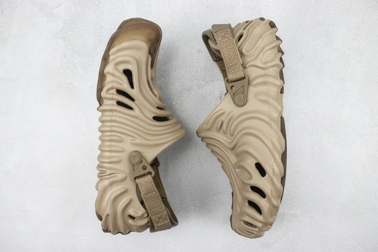 Crocs x Salehe Bembury Pollex Beige Sabot en Mousse Moldée 2