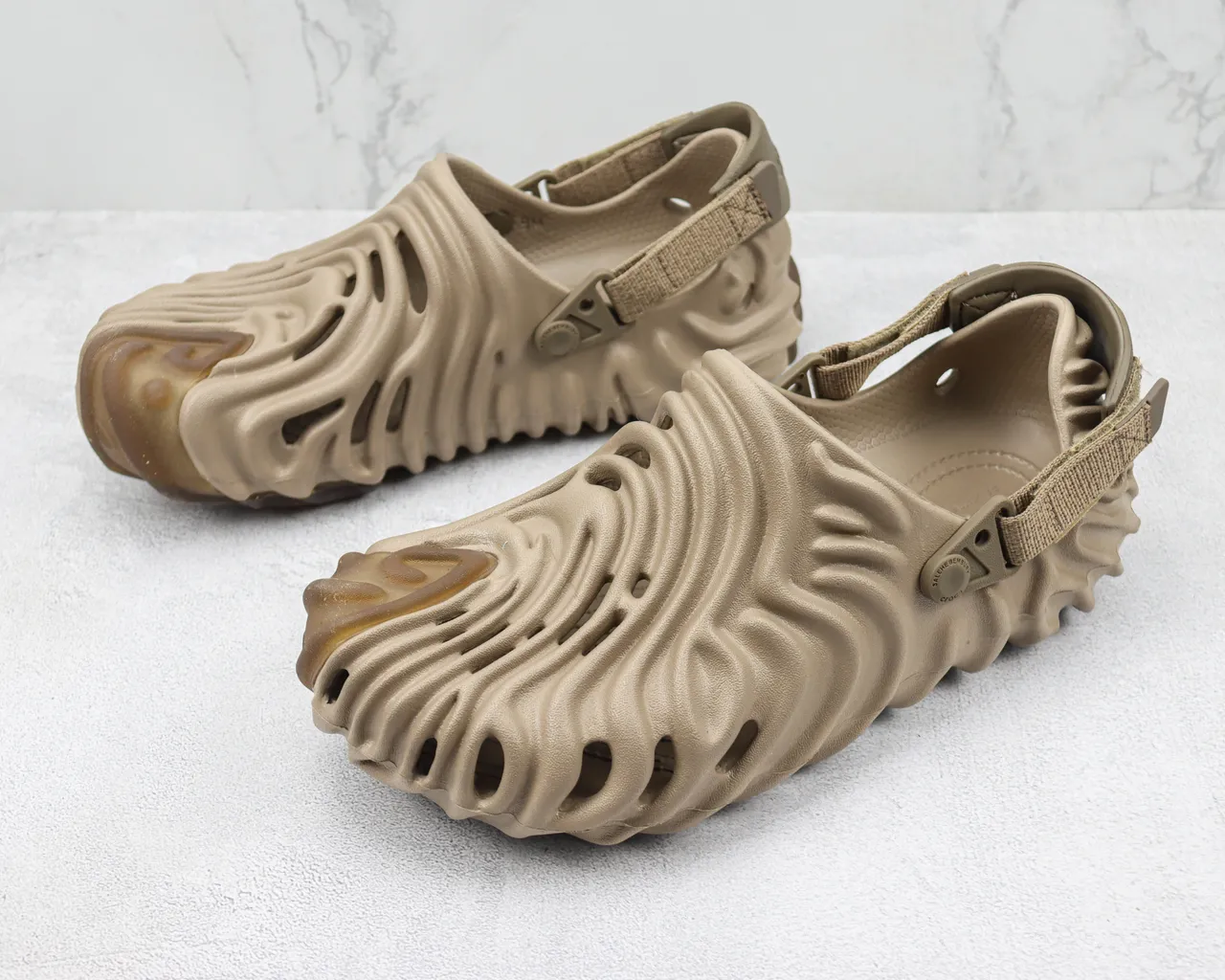 Crocs x Salehe Bembury Pollex Beige Sabot en Mousse Moldée 4