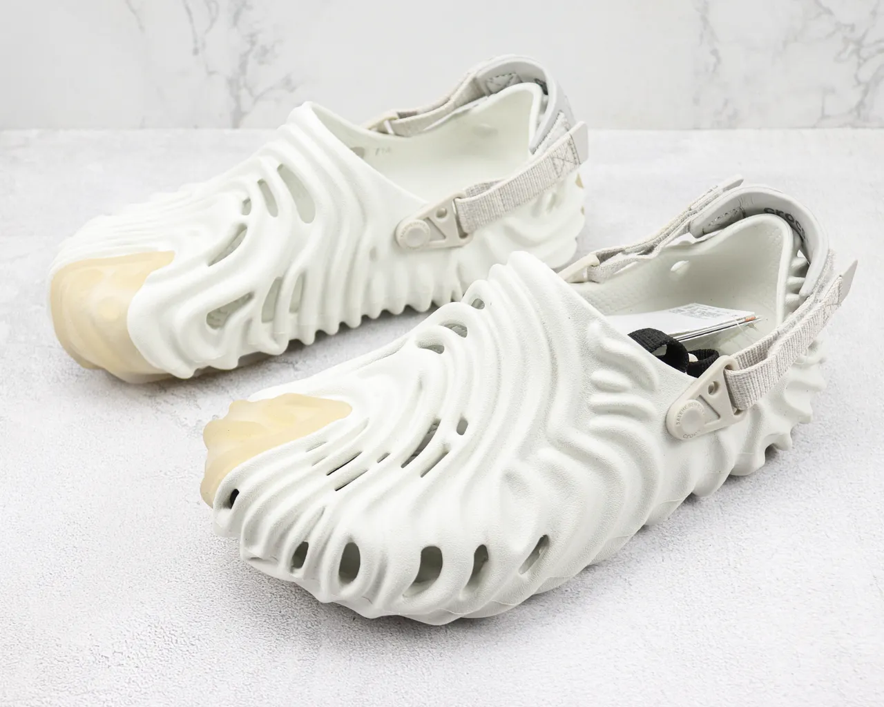 Crocs x Salehe Bembury Pollex Clog Off-White Sculpted Foam Clog 4
