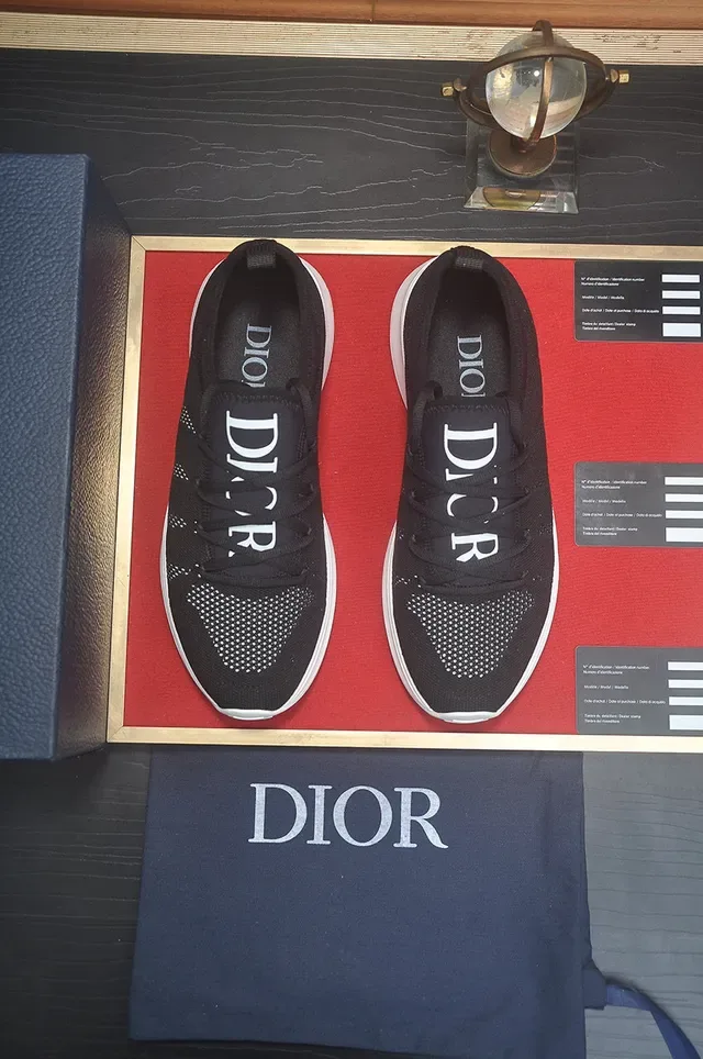 Dior B23 Black Knit Lifestyle Sneakers 2