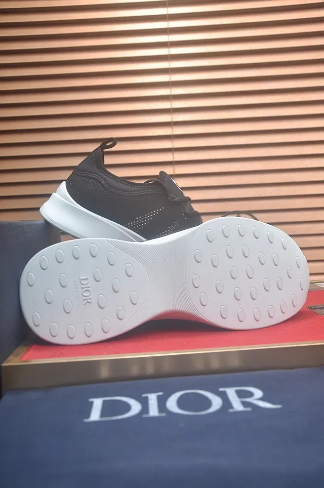 Dior B23 Black Knit Lifestyle Sneakers 7