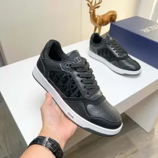 Dior B23 أسود Oblique Monogram أحذية رياضية Lifestyle