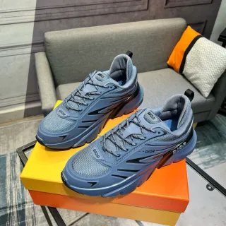 Dior B23 Gray Blue Chunky Sneakers