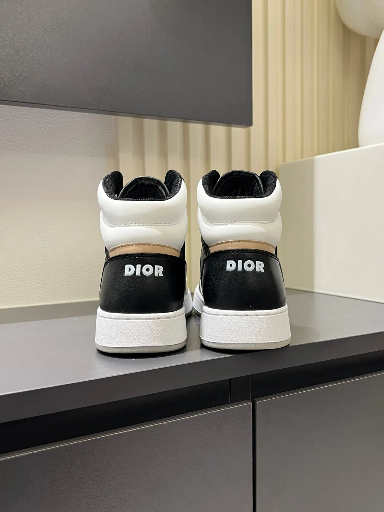 Dior B23 High-Top Monogram Panel Lifestyle Sneakers 9