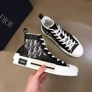 Dior B23 Monogram High-Top Lifestyle Sneakers