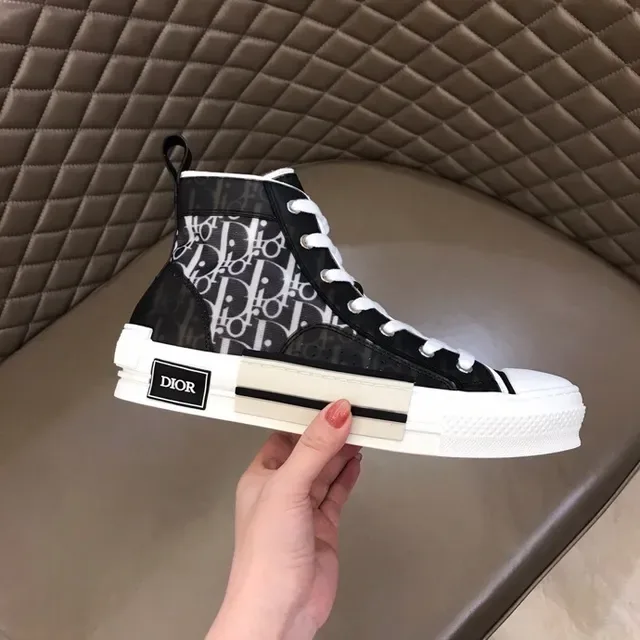 Dior B23 Monogram High-Top Lifestyle Sneakers 4