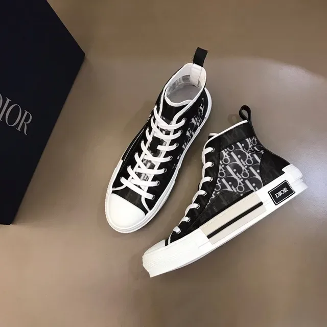Dior B23 Monogram High-Top Lifestyle Sneakers 6