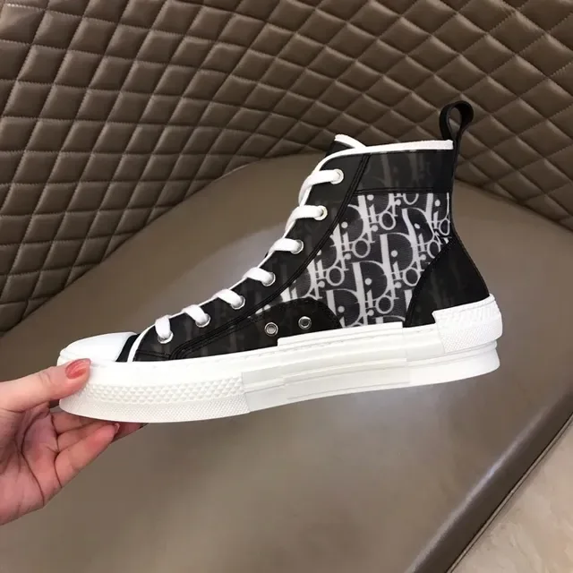 Dior B23 Monogram High-Top Lifestyle Sneakers 7