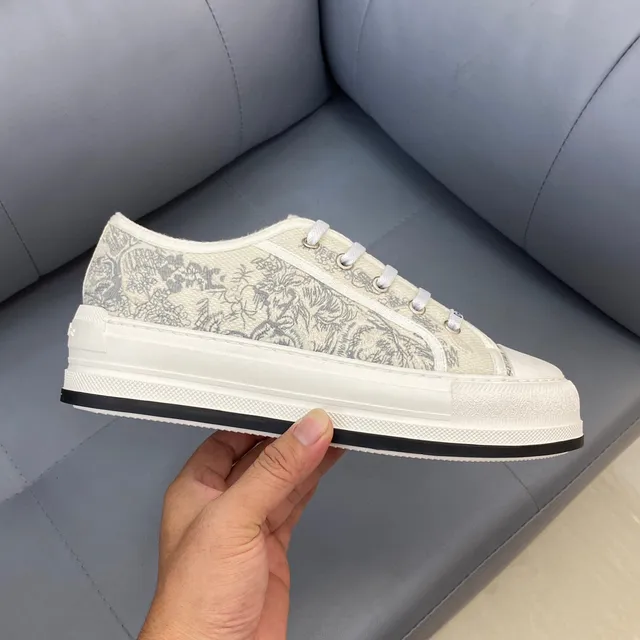 Dior B23 Printed Canvas Platform Lifestyle Sneakers 6