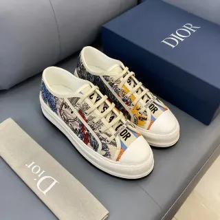 Dior B23 Printed Canvas Platform Lifestyle Sneakers