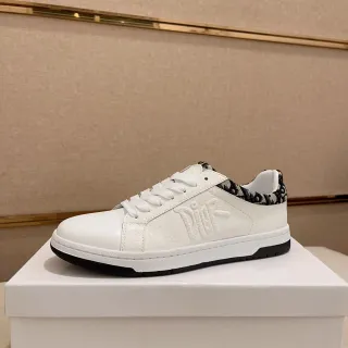 Dior B23 White and Black Oblique Lifestyle Sneakers