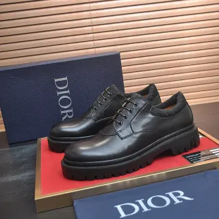 Dior B27 Black Leather Oxford Shoes