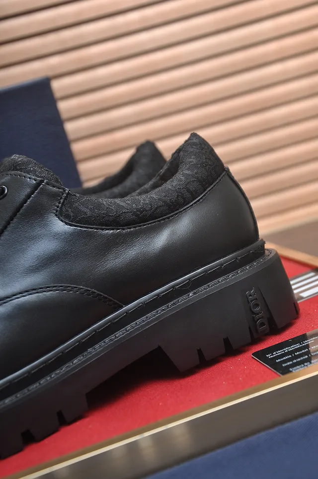 Dior B27 Black Leather Oxford Shoes 2