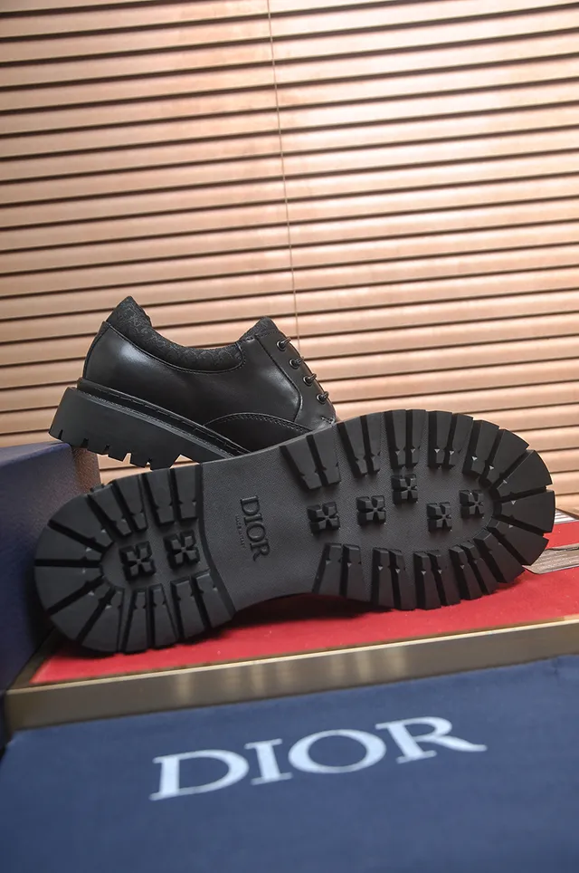 Dior B27 Black Leather Oxford Shoes 3