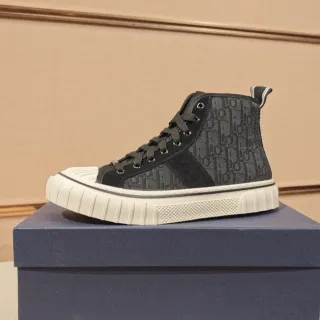 Dior B27 Monogram High-Top Lifestyle Sneakers