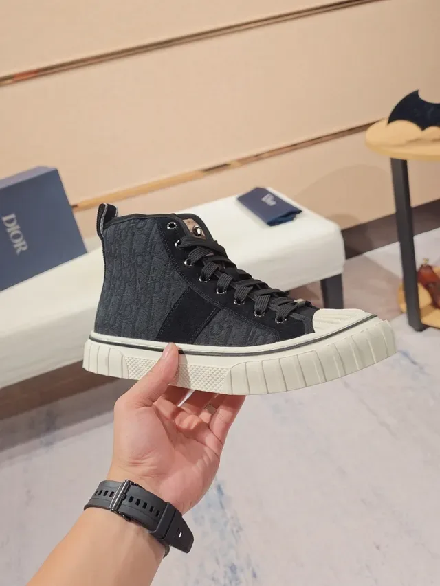 Dior B27 Monogram High-Top Lifestyle Sneakers 5