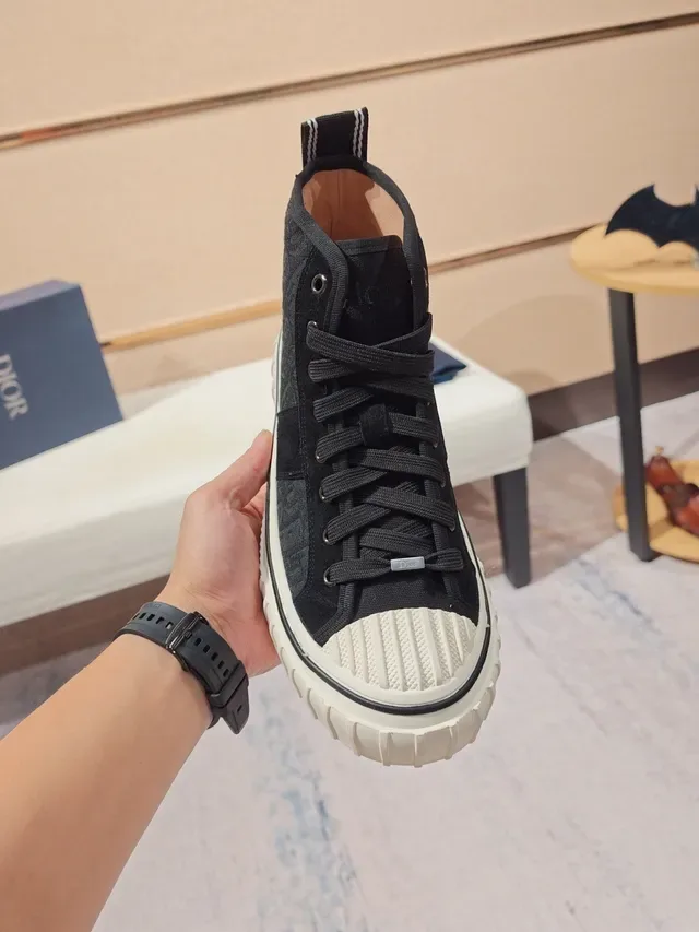 Dior B27 Monogram High-Top Lifestyle Sneakers 6
