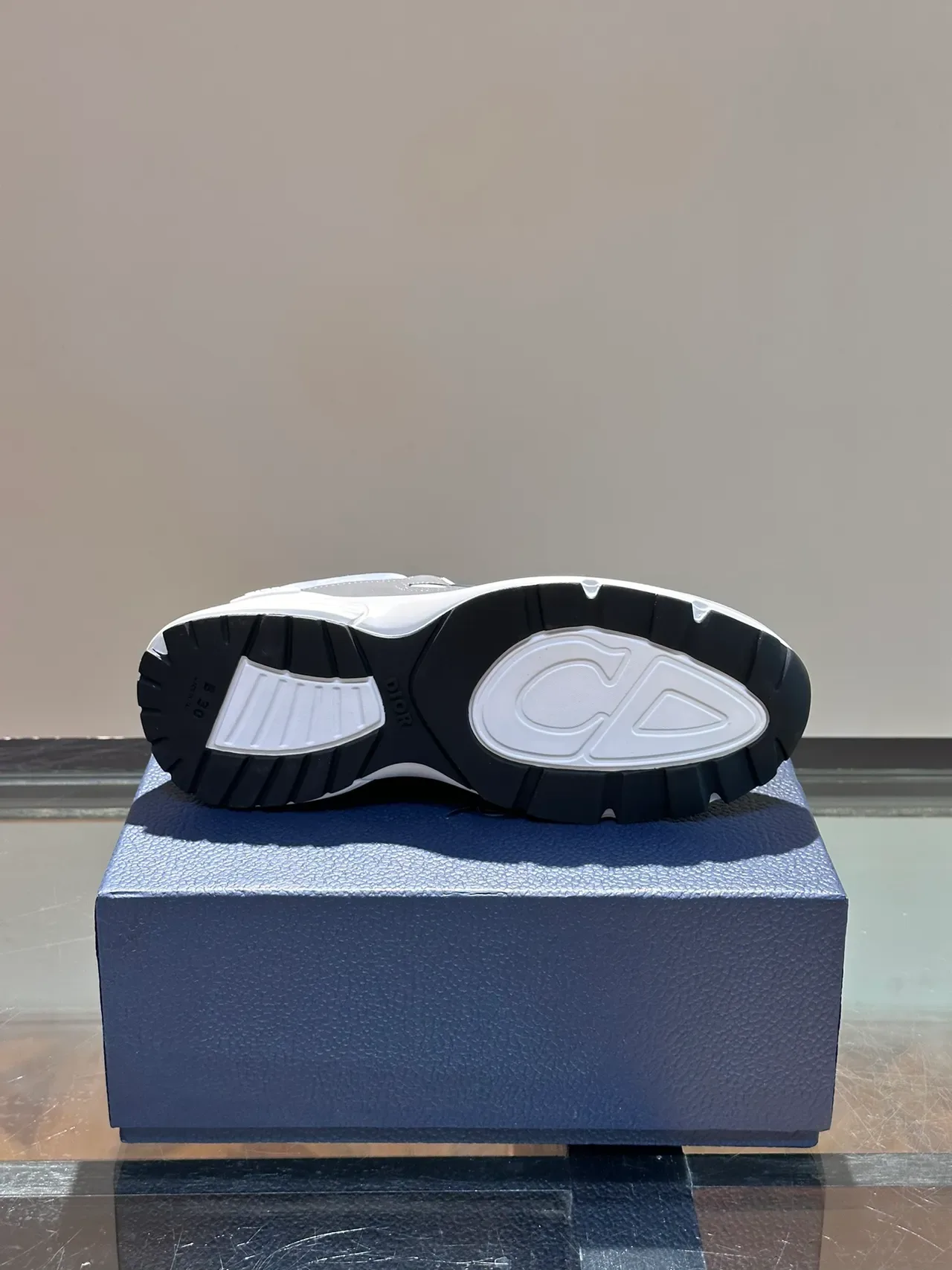 Dior B27 Multi-Panel Light Blue and Gray Chunky Sneakers 2