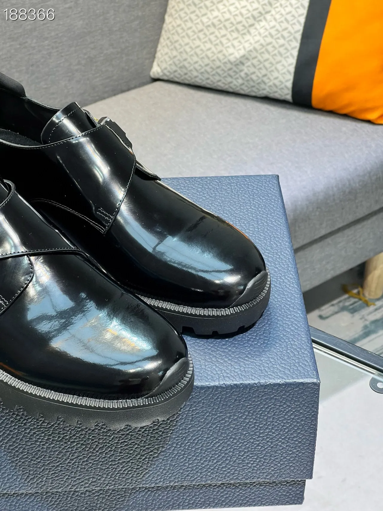 Dior B27 Patent Leather Buckle Strap Loafers 5
