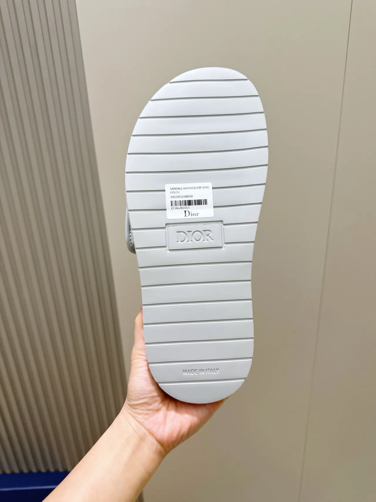 Dior B27 Slide Navy and Beige Oblique Monogram Slippers 2