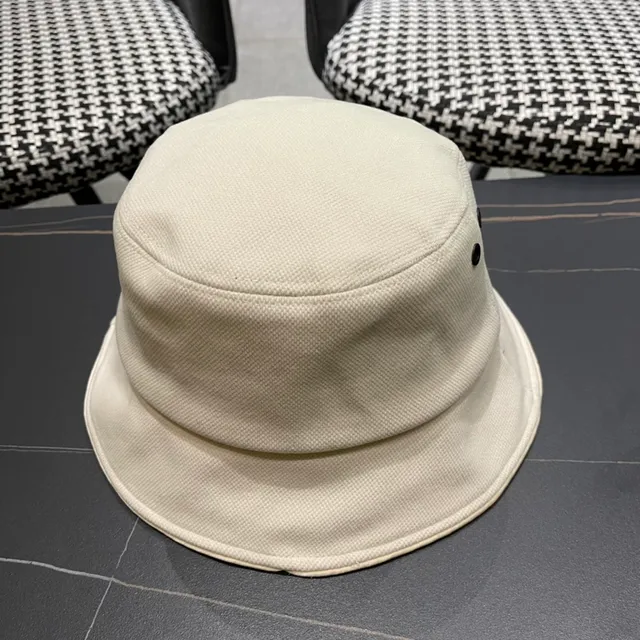 Dior Beige Black Structured Fabric Contrasting Interior Bucket Hat 6