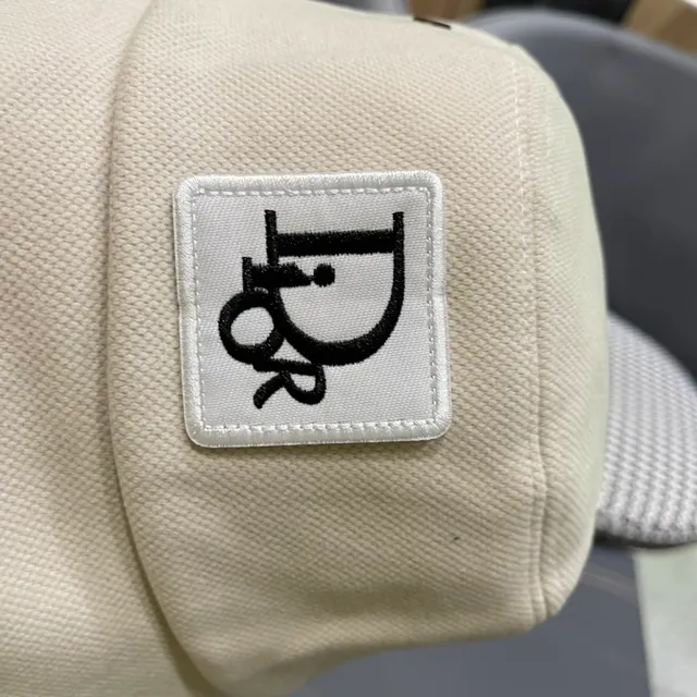 Dior Beige Black Structured Fabric Contrasting Interior Bucket Hat 9