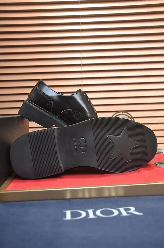 Dior Black Cap-Toe Oxford Shoes 3