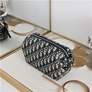 Dior Black Gold Logo Soft Rounded Shoulder Bag 5