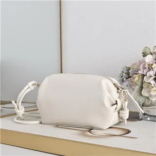 Dior Black Gold Logo Soft Rounded Shoulder Bag 17