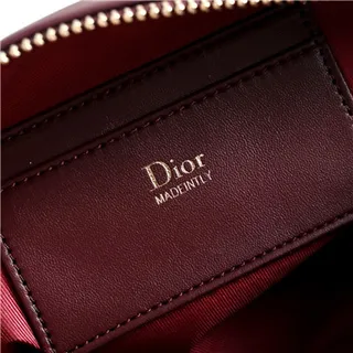 Dior Black Gold Logo Soft Rounded Shoulder Bag 21