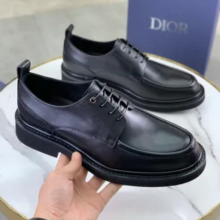 Dior Black Leather Oxford Shoes