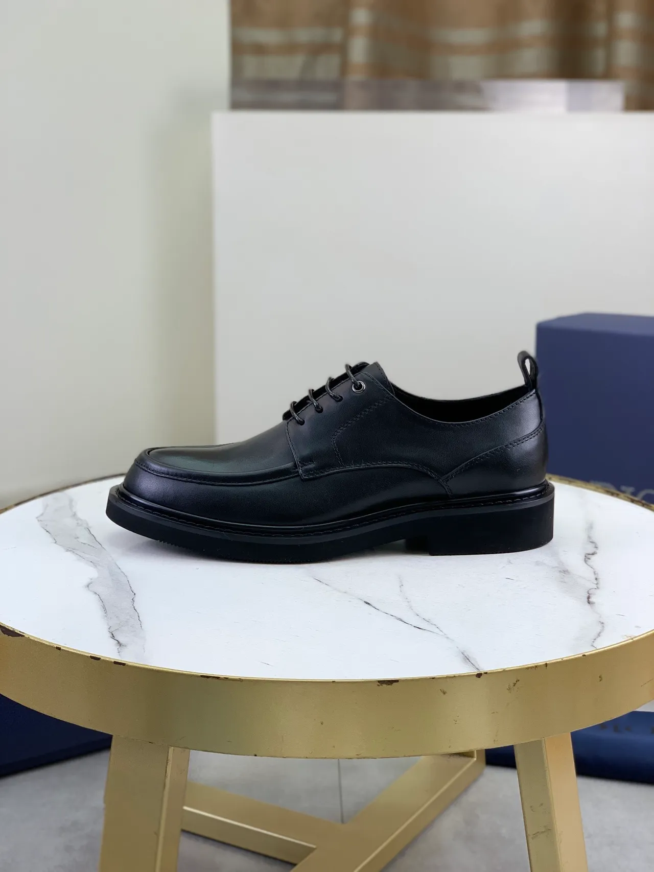 Dior Black Leather Oxford Shoes 6