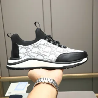 Dior Black White Perforated Monogram Upper Layered Chunky Midsole Lifestyle Sneakers