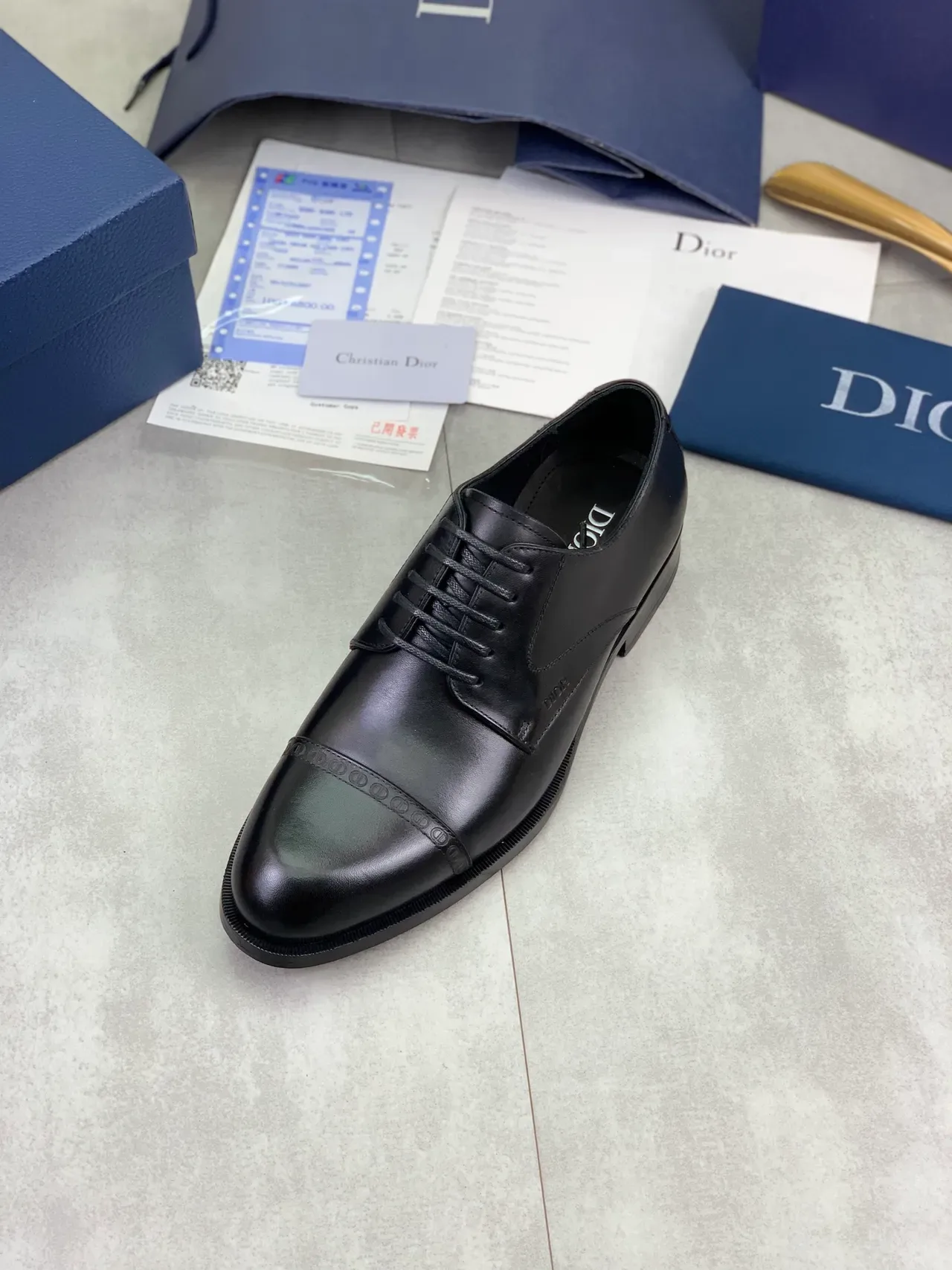 Dior Cap-Toe Brogue Oxford Shoes 4