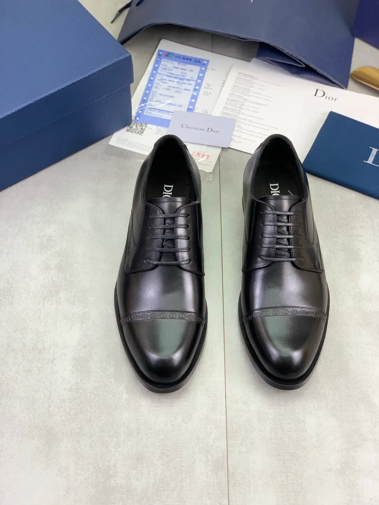 Dior Cap-Toe Brogue Oxford Shoes 5