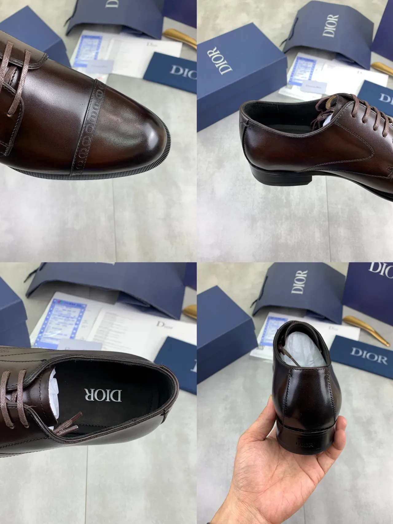 Dior Zapatos Oxford Brogue con cap-toe 2