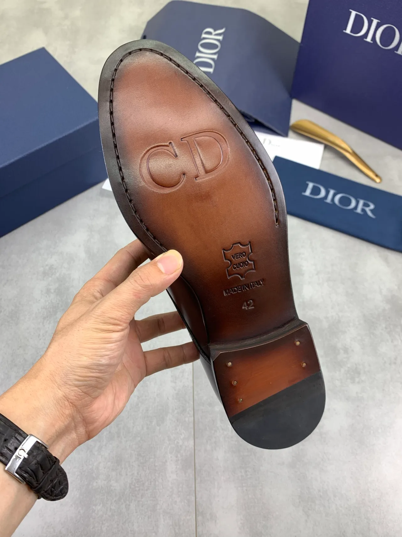 Dior Zapatos Oxford Brogue con cap-toe 3