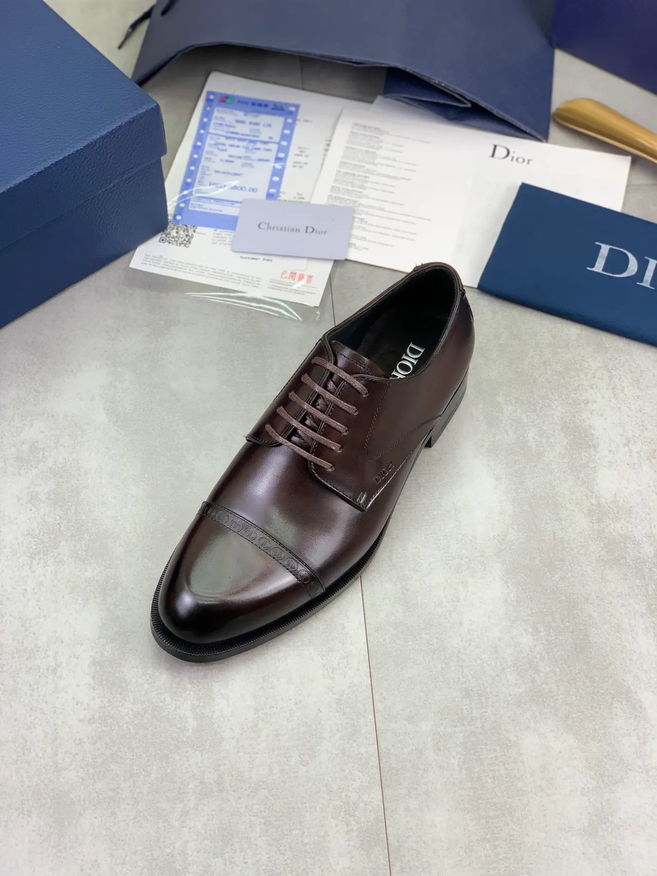 Dior Zapatos Oxford Brogue con cap-toe 4