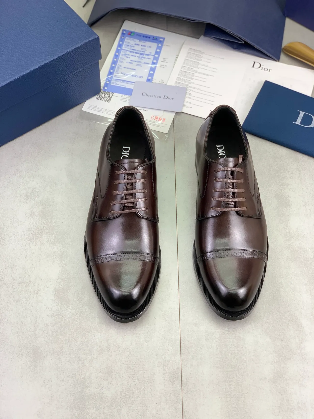 Dior Zapatos Oxford Brogue con cap-toe 5