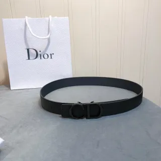 Dior CD Belt Black Leather Belt