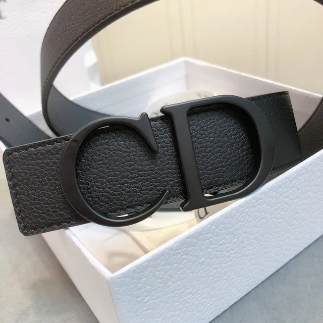 Dior CD Belt Black Leather Belt 4