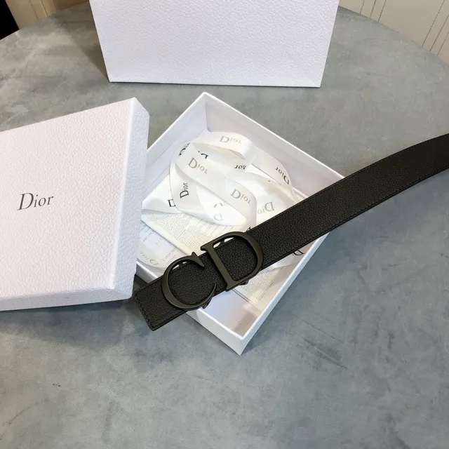 Dior CD Belt Black Leather Belt 5