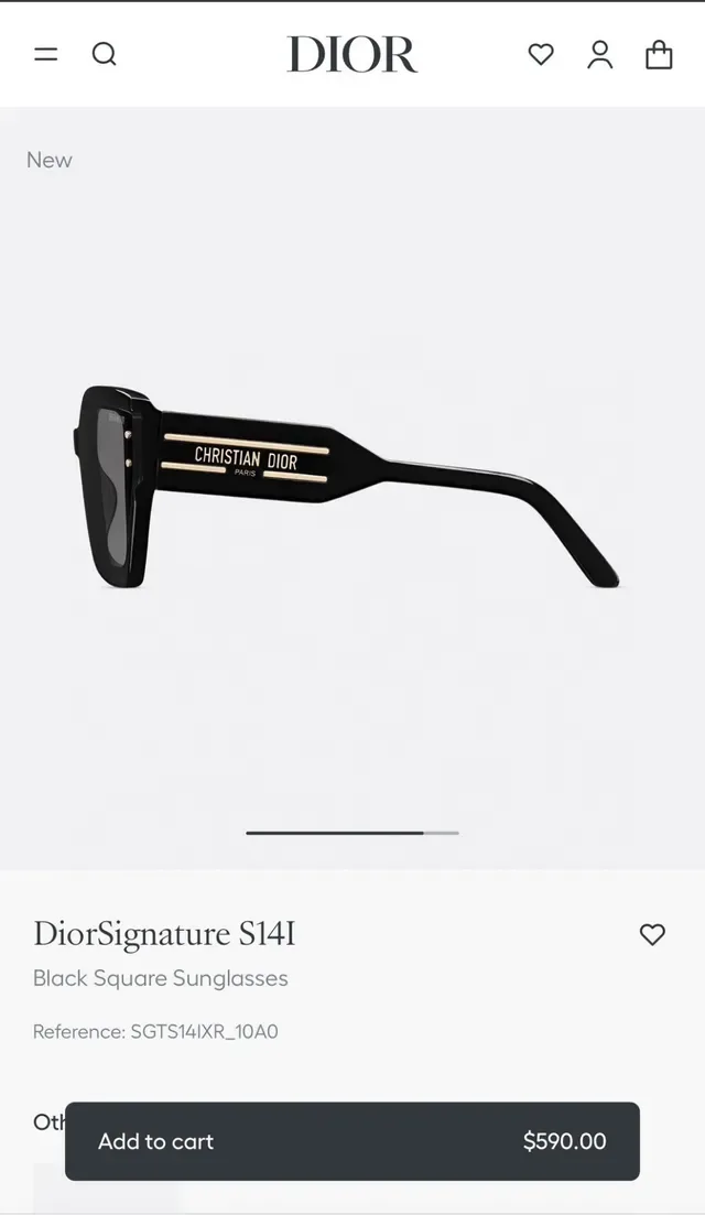 Dior DiorSignature S14I Transparent Pink Square Sunglasses 5