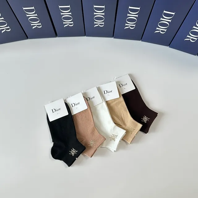 Dior Embroidered Logo Low-Cut Ankle Socks 3