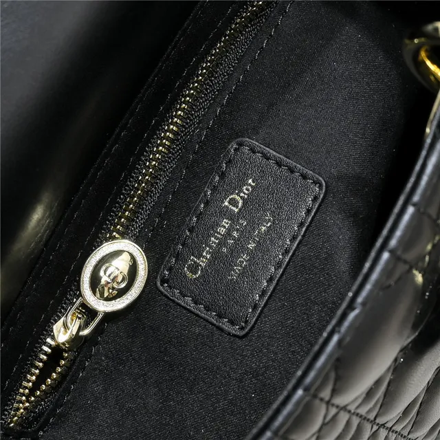 Dior Lady Dior Light Gray Quilted Tote Bag 11