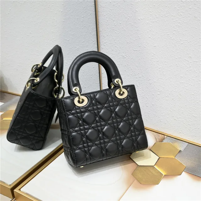 Dior Lady Dior Light Gray Quilted Tote Bag 15