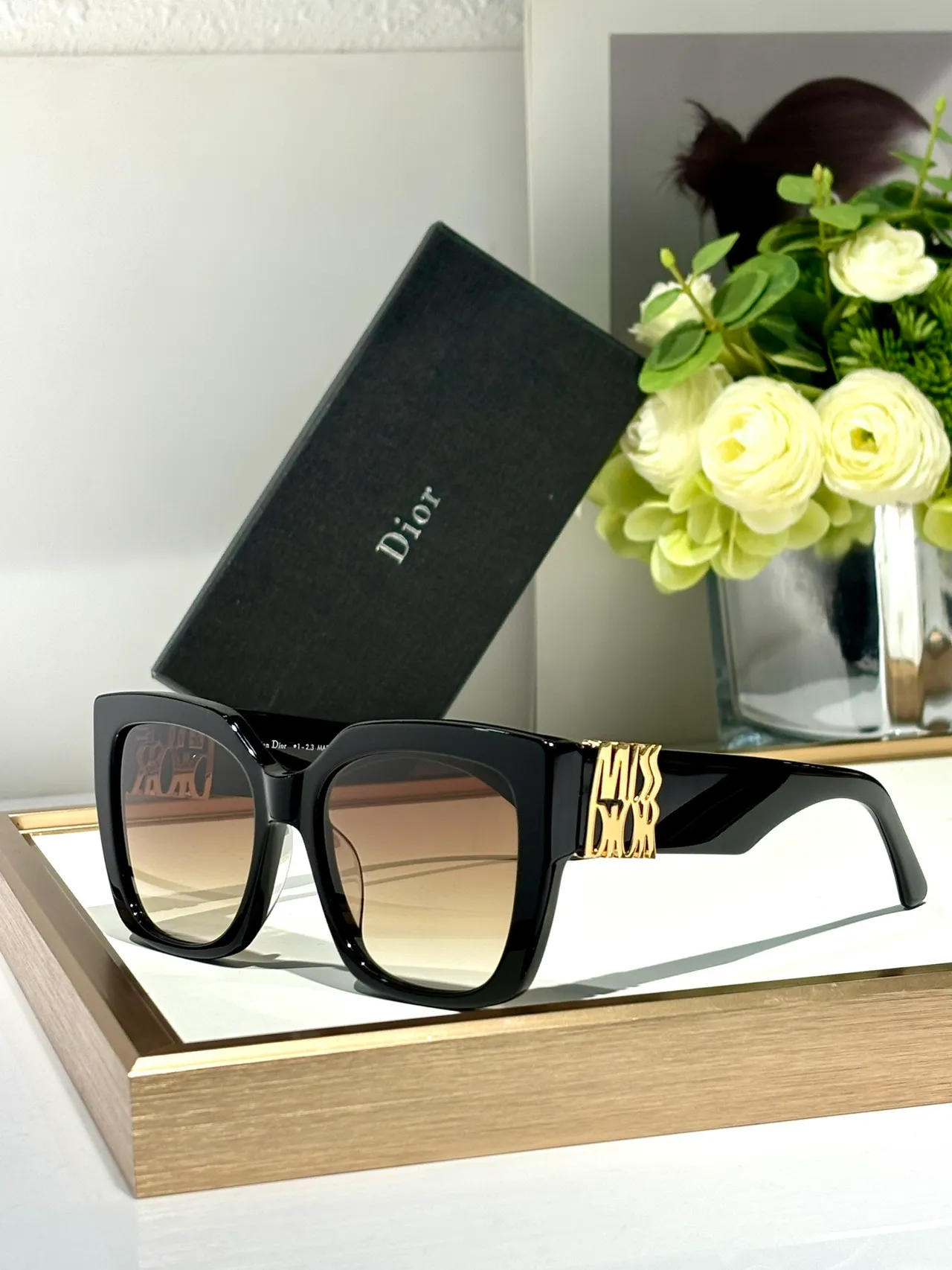 Dior Miss Dior Oversized Square Black Gradient Sunglasses 6