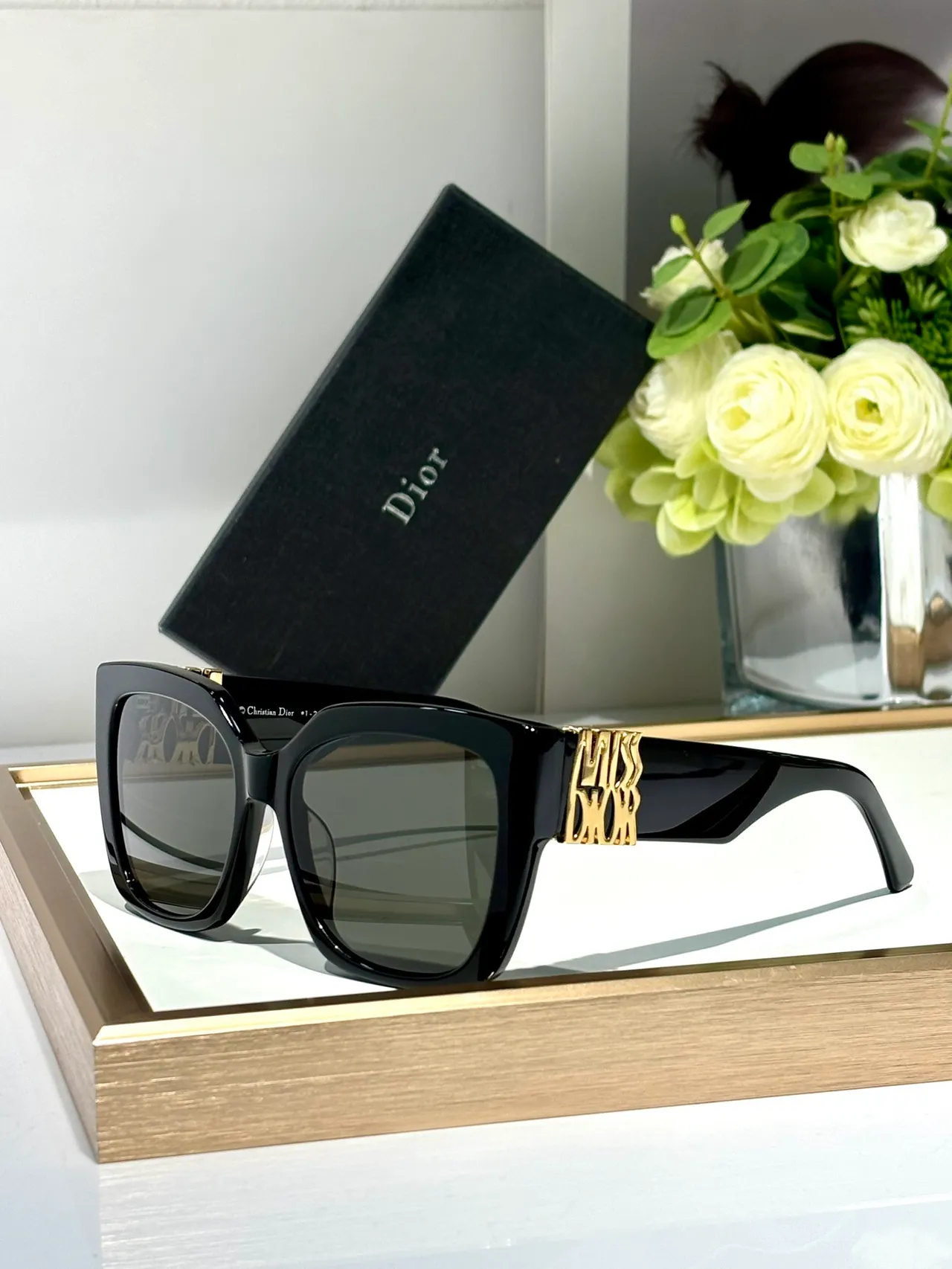 Dior Miss Dior Oversized Square Black Gradient Sunglasses 9