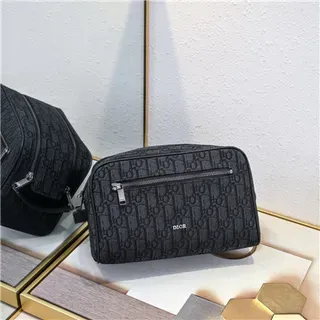 Dior Monogrammed Rectangular Zippered Handbag