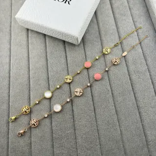 Bracelet Dior Rose des Vents Chaîne Or Rose Motifs Boussole Étoile